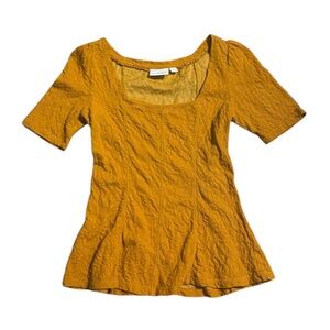 ett twa by Anthropologie Square Neck Top - Yellow XS